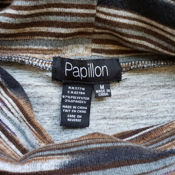 Papillon Mini Cowl Neck Knit Sweater Dress Sz M - Picture 9 of 12